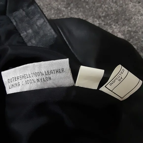 VTG Leather Pencil Skirt - Picture 9 of 9